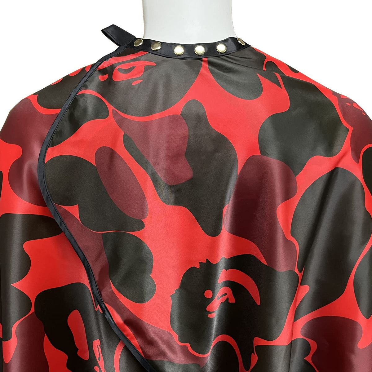 Large Waterproof Barber Cape with Snap Closures - Full Coverage for Hair Cutting