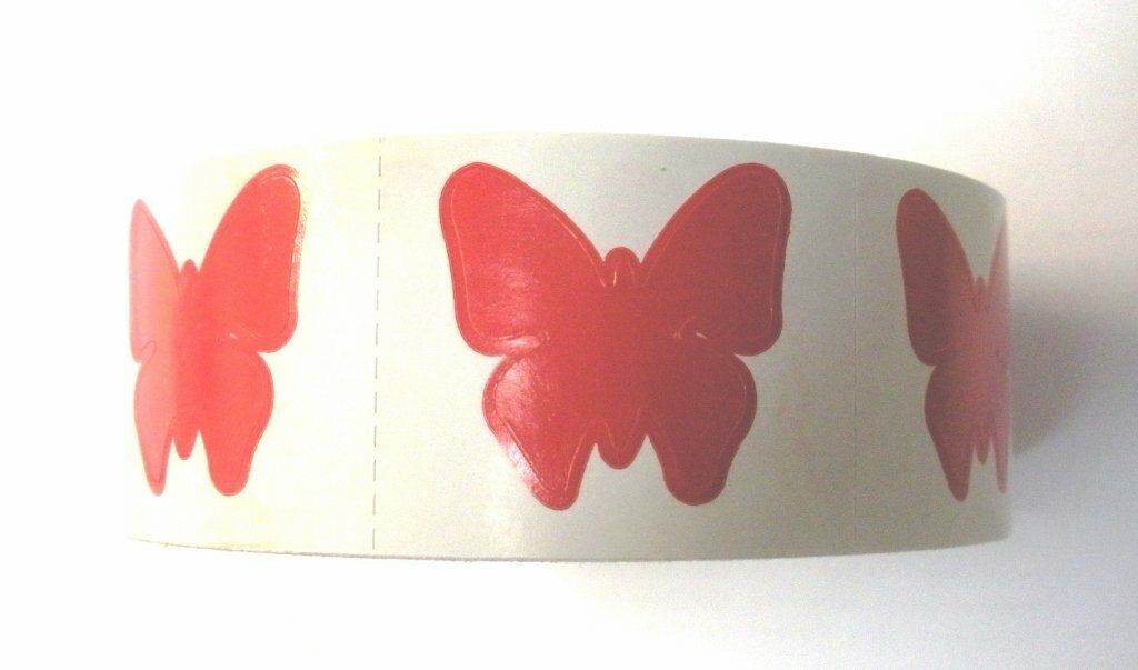 Butterfly Tanning Bed Stickers Butterfly 1000 Pack Red Nature Decor