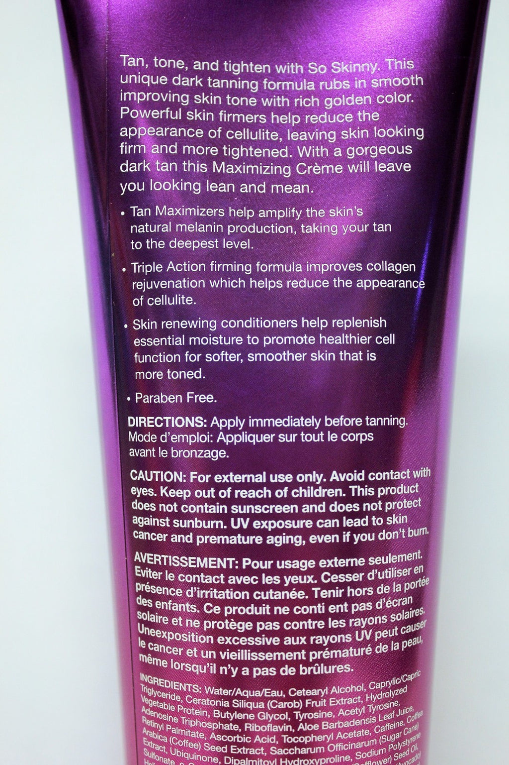 Indoor Tanning Lotion Set - 3 Bottles Skin Firming & Bronzing Creams