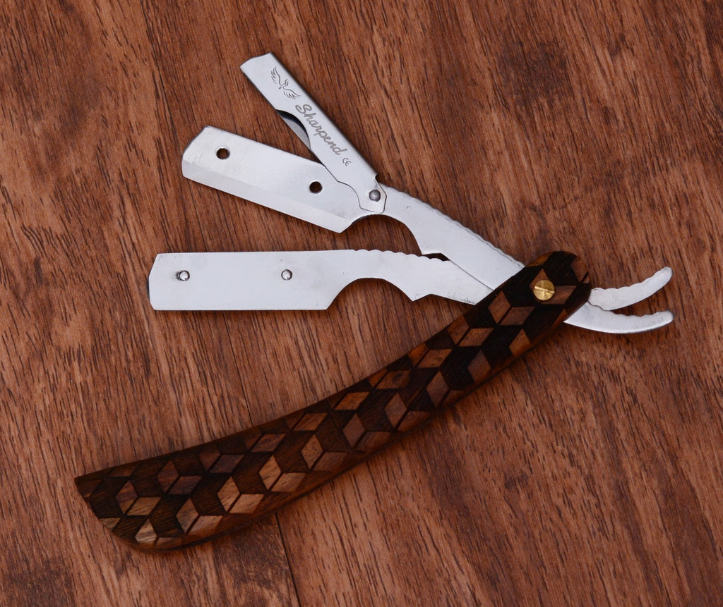 Professional Straight Shaving Razor Kit with Blades for Barbershops