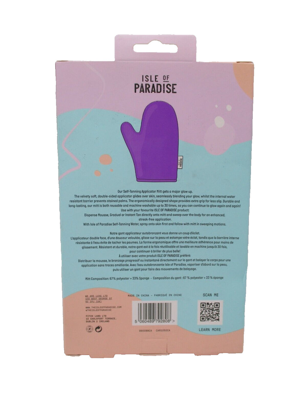 Reusable Double Sided Self Tan Mitt for Body & Face - Isle of Paradise