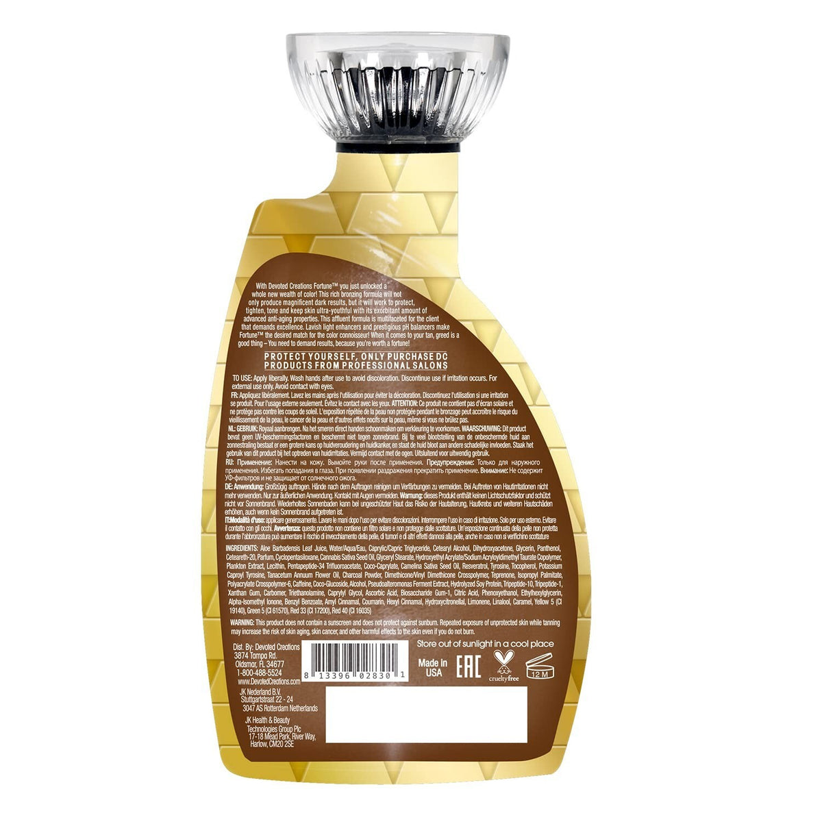 Devoted Creations Fortune Bronzer with Anti-Aging Tanning Lotion 13.5oz