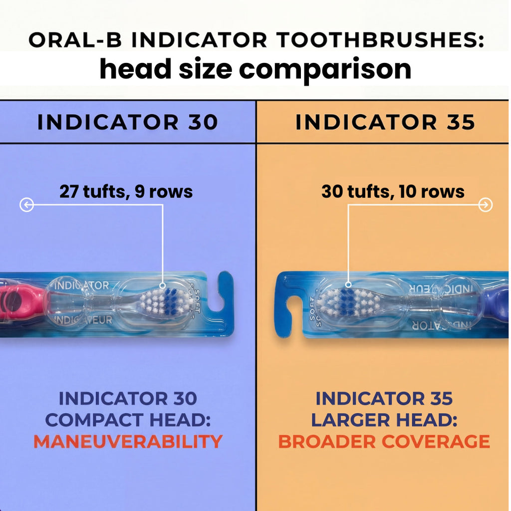 Oral-B Indicator 30 Soft Compact Toothbrush Heads - 12 Pack