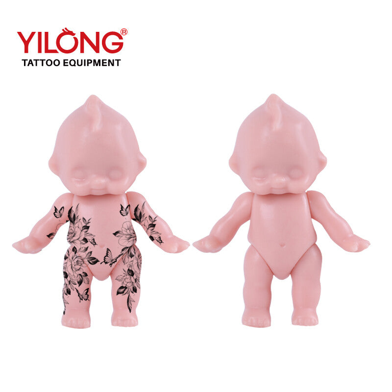Tattoo Silicone Practice Doll Head - Reusable Skin Model for Training