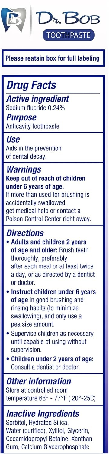 Kids Unflavored Fluoride Toothpaste - Dentist-Recommended for Sensitive Teeth