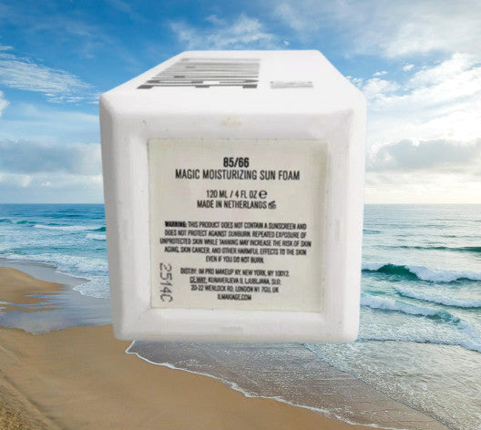 Magic Moisturizing Sun Foam SPF 85/66 4 oz Hydrating Sunscreen