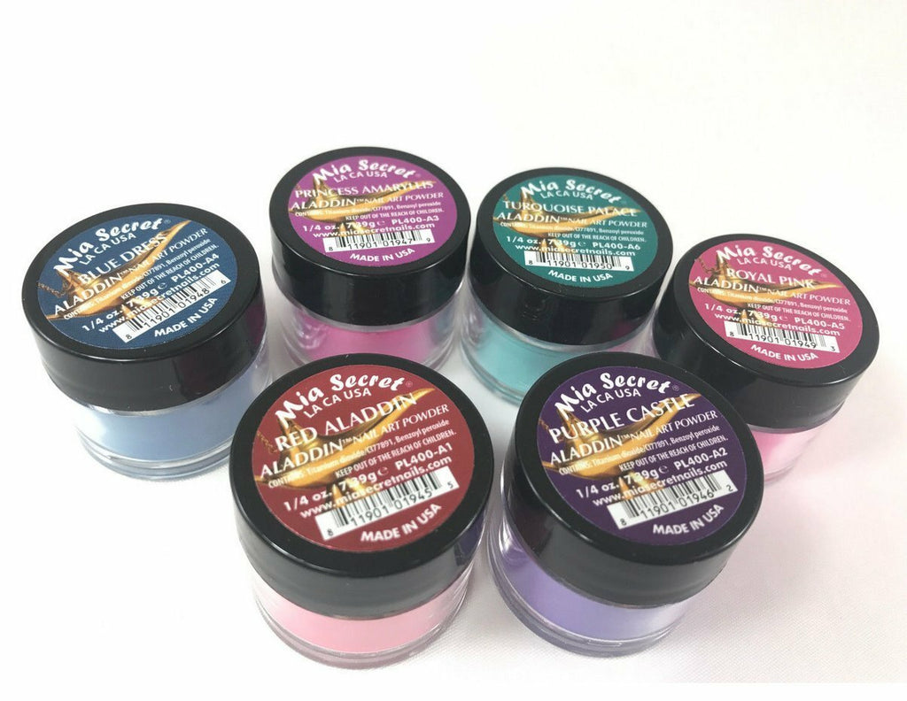 Monomer Nail Liquid 8oz + 6 Color Nail Art Powder Collection Set