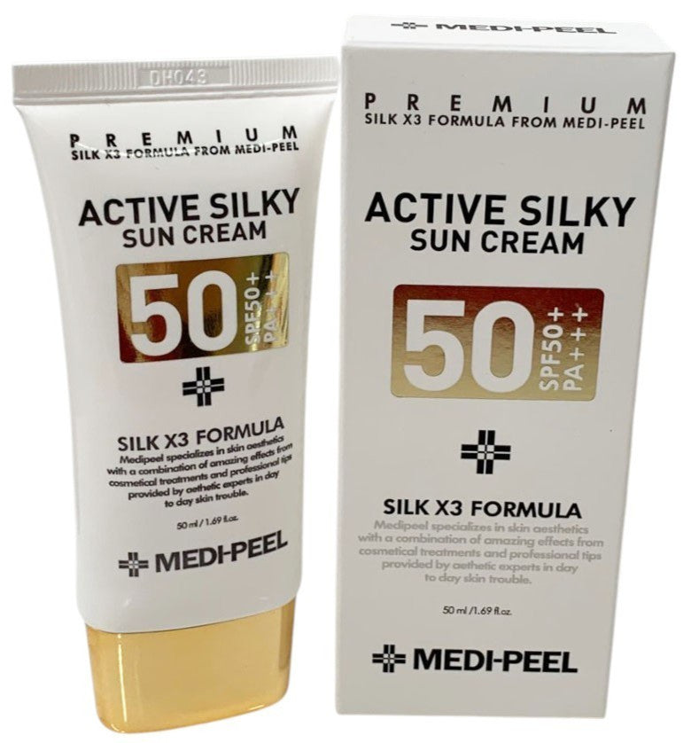 SPF50+ PA+++ Sun Cream with Silky Texture - 50ml, Set of 2