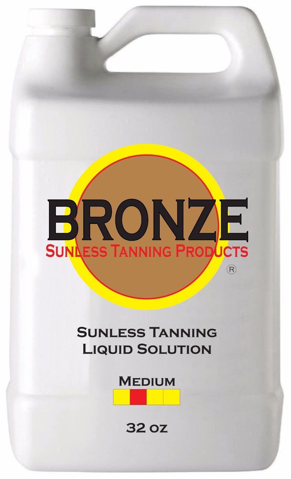 Medium Self Tanner Spray Tan Solution 32 oz with Applicator Mitt & Gloves
