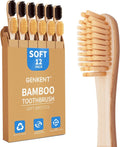 Bamboo Toothbrushes 12 Pack Soft Bristles Eco Friendly BPA Free Personal Care