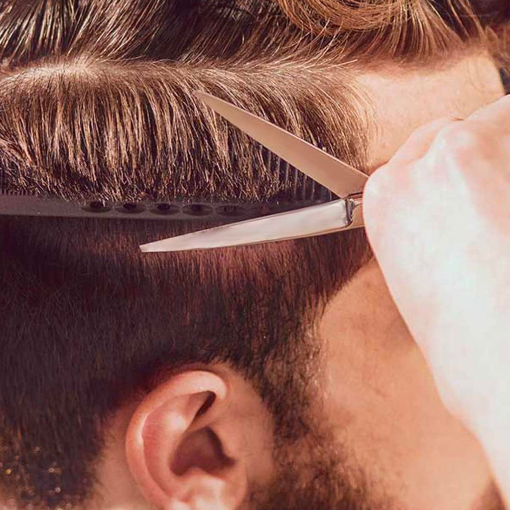 6.5-Inch Professional Hair Cutting Shears - Convex Edge Barber Scissors