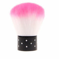 Nail Art Dust Remover Brush with Foundation Tool - Pink/White