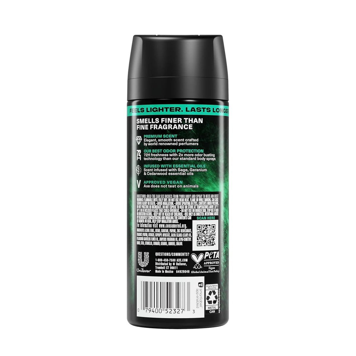 Axe Emerald Sage Body Spray - 2.9 oz Premium Fragrance for Men