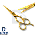 Professional Gold Hairdressing Scissors for Barber Salon Hair Cutting