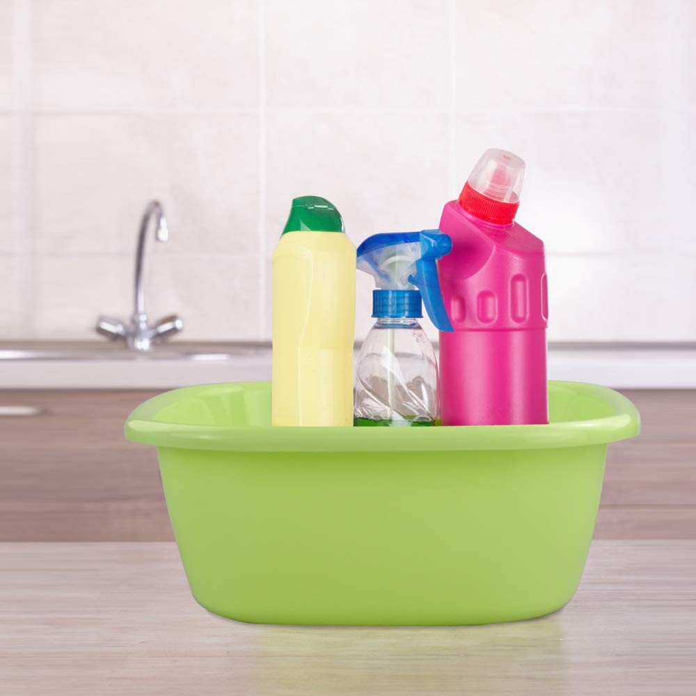 12 Qt Plastic Wash Basin Tubs Set of 3 Commercial Dish Tubs White
