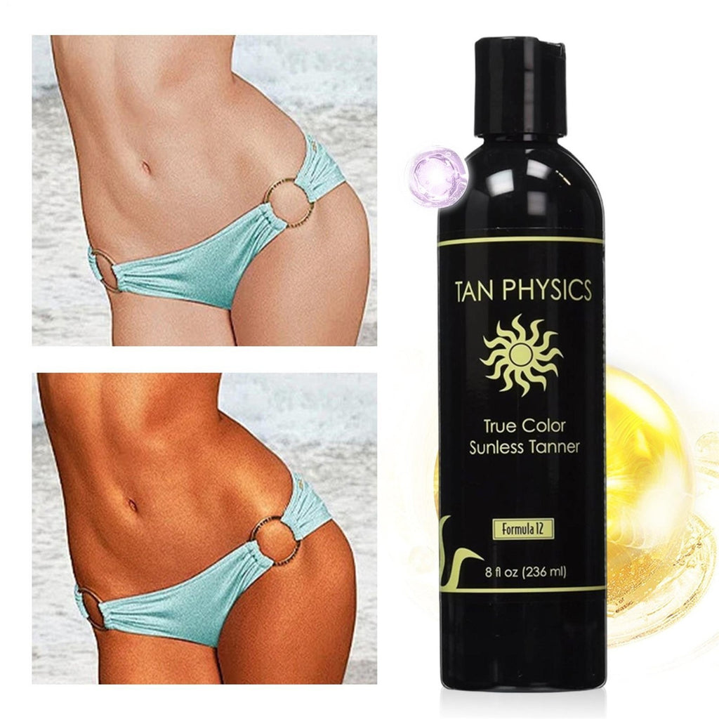 Sunless Tanning Lotion 8 oz - Self Tanner with Hydrating & Anti-Aging Benefits