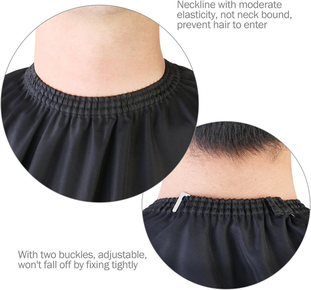 Salon Hairdressing Cape with Viewing Window - Waterproof Silk Cover for Haircut & Color