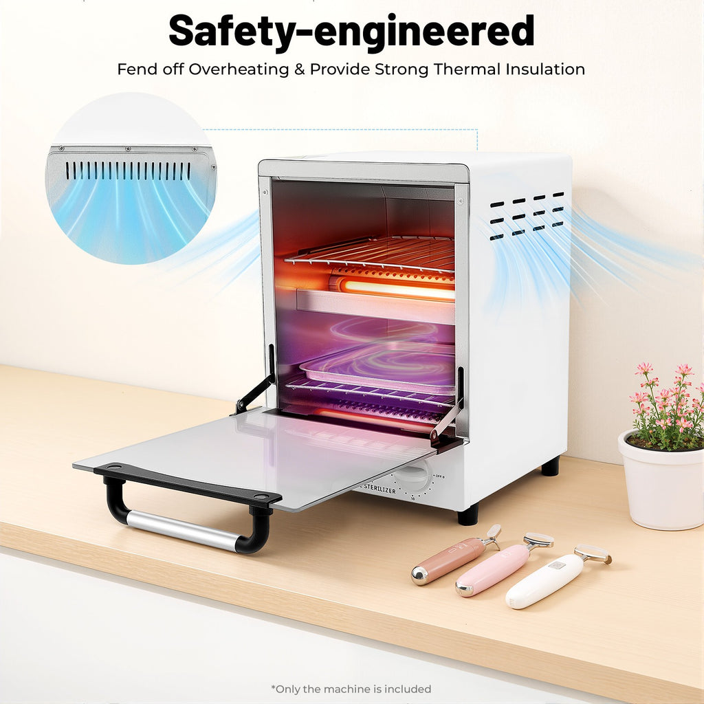 High-Temperature Nail Tool Sterilizer Machine 10.9 Qt Tabletop UV Sterilizer