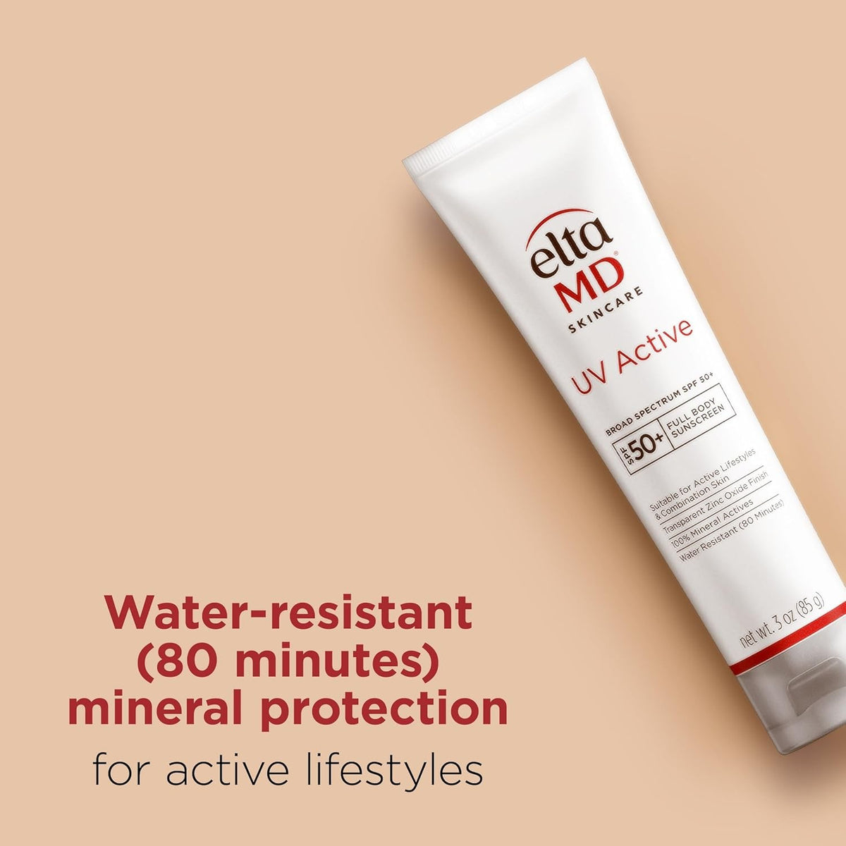 SPF 50+ Broad Spectrum Physical Sunscreen with Zinc & Titanium - Water-Resistant 85g