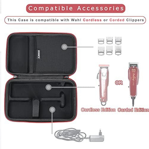 Haircutting Kit Case for Wahl 5 Star Magic Clip & Chrome Pro Clippers