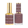 DND Gel Nail Polish Set Tiramisu Slice 075 - 0.6 oz Duo with Matching Polish