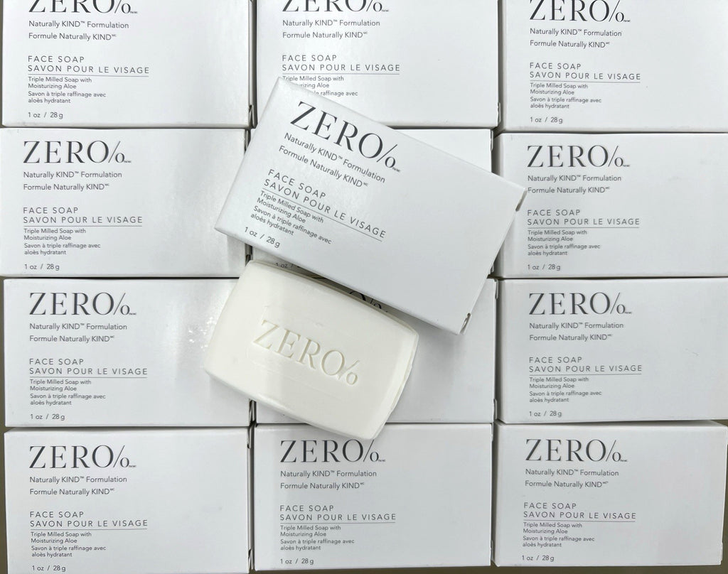 Lot of 50 Zero% Face Soap Bars - Travel Size Natural Skin Care