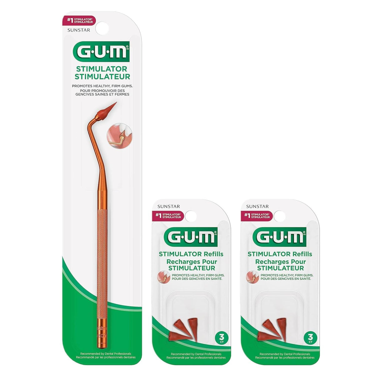 GUM Manual Gum Stimulator with Rubber Tip for Dental Care - Promote Healthy Gums