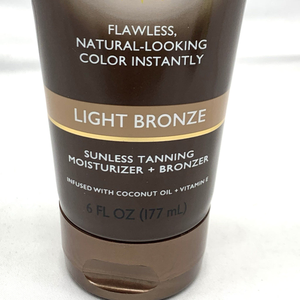 Self Tanner Moisturizer with Coconut Oil & Vitamin E - Light Bronze, 6 Fl Oz