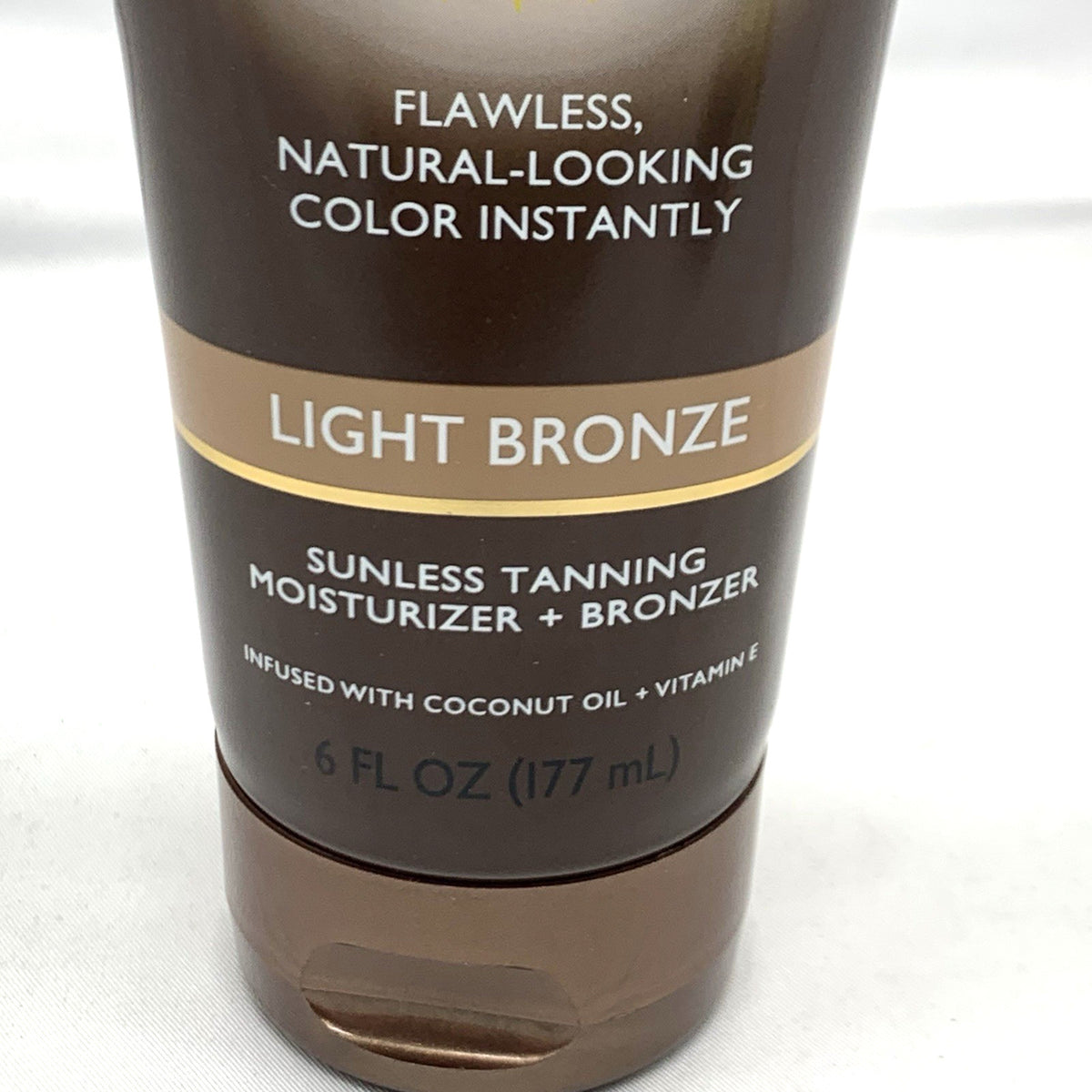 Self Tanner Moisturizer with Coconut Oil & Vitamin E - Light Bronze, 6 Fl Oz
