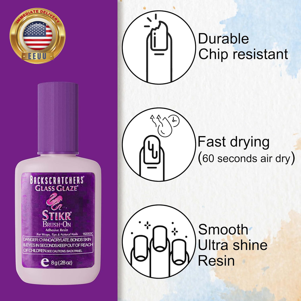 Strong Adhesive Resin for Nail Wraps & Extensions - 8G Nail Glue