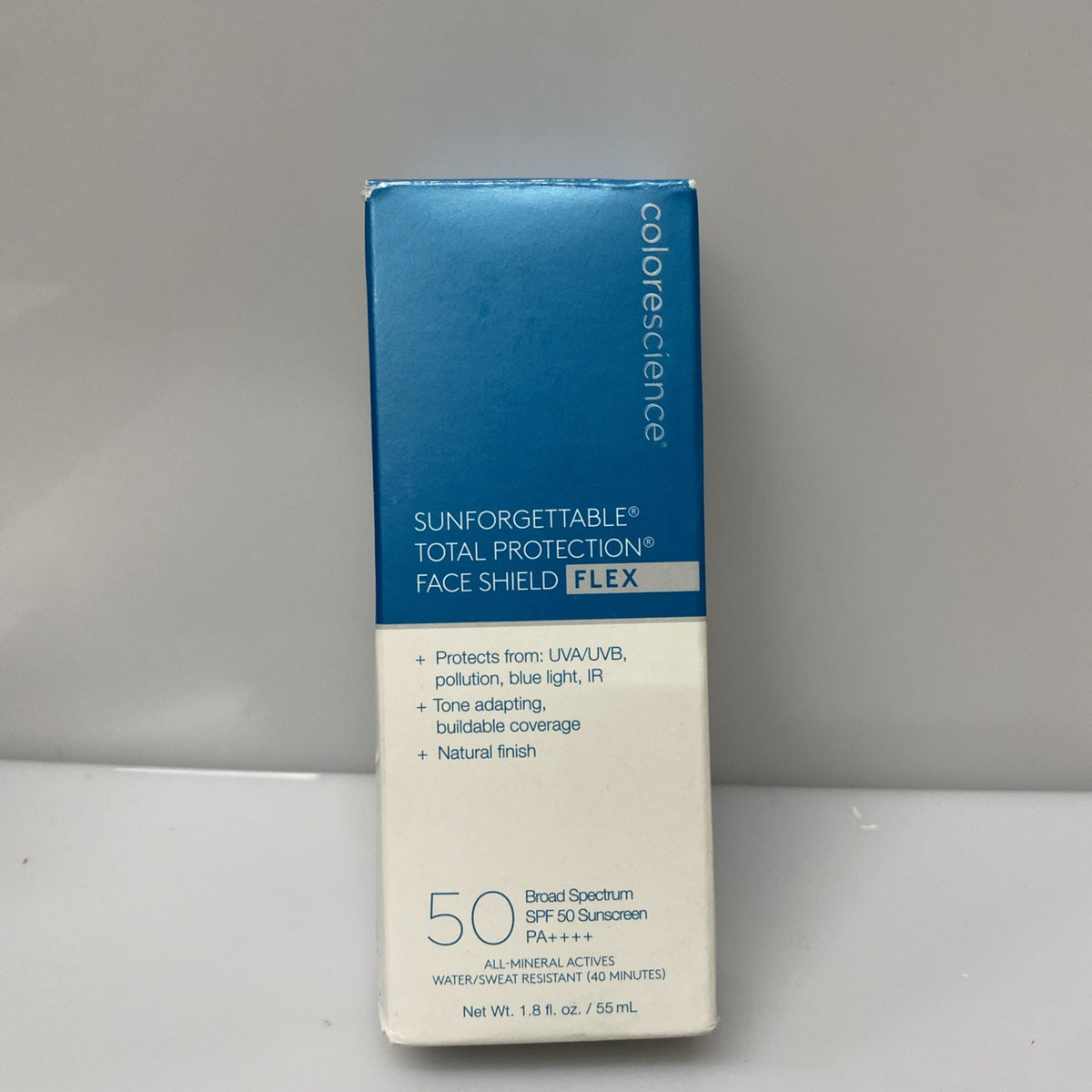 SPF 50 Sun Protection Face Sunscreen Light 1.8 Oz -Open Box