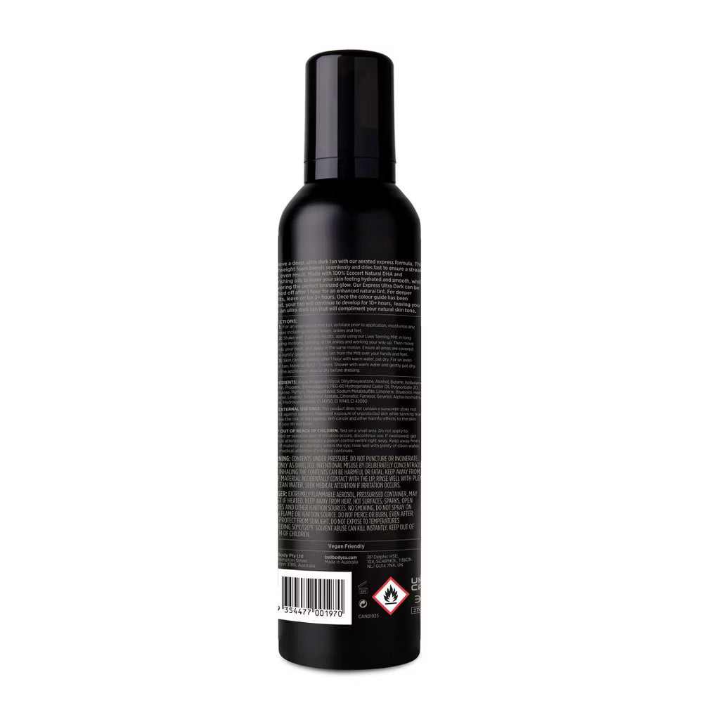 Self Tanner Mousse Ultra Dark Sunless Tanning Foam - Fast-Developing & Streak-Free