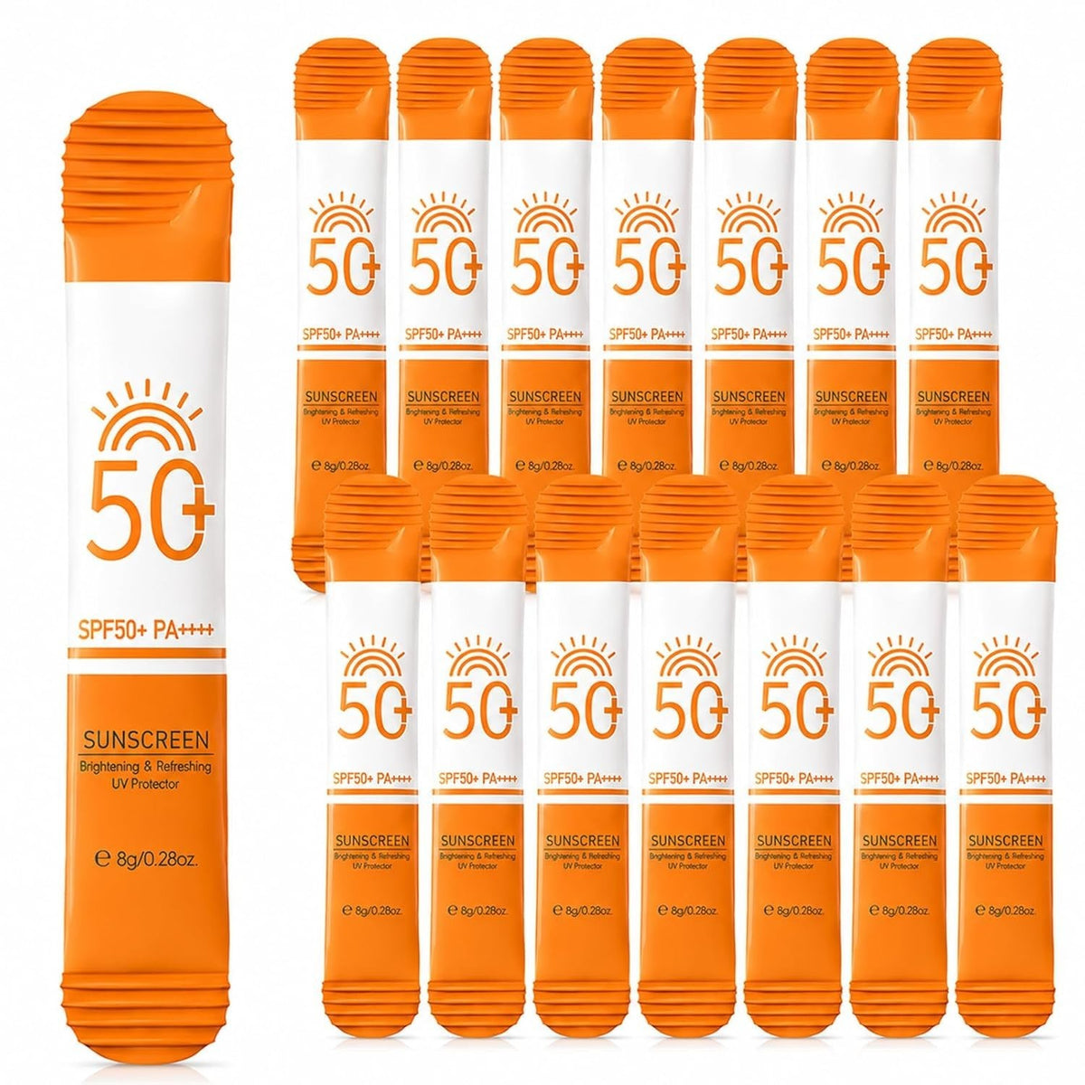 SPF 50 Mini Sunscreens 15-Pack Travel Size for Outdoor & Daily Use