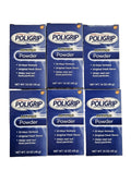 Poligrip Denture Adhesive Powder 12-Hour Hold - 1.6oz, Pack of 6