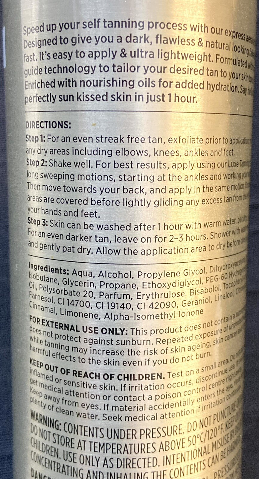 Self Tanning Foam - 1 Hour Express, 7.6oz, Bali Body