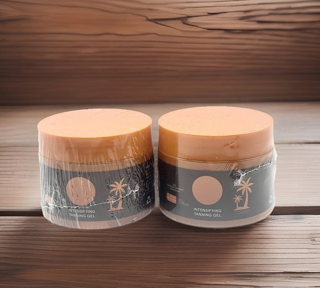 Intensive Tanning Gel with Coconut Oil & Vitamin E - 2 Pack Natural Accelerator Cream