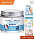 Organic Beef Tallow Sunscreen SPF 50 with Zinc Oxide Non-Toxic Moisturizer