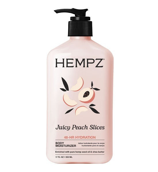 Hempz Juicy Peach Slices Body Moisturizer 17oz - Fresh, Fruity Scent