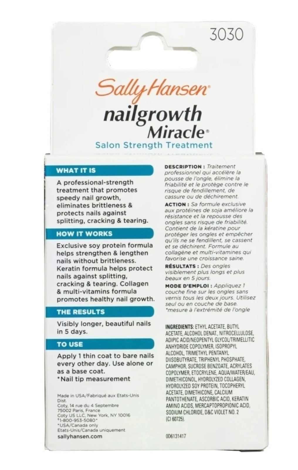 Nail Growth Treatment 2 Pack - Clear Nail Strengthener & Growth Serum
