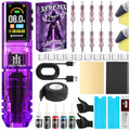 Rotary Wireless Tattoo Machine Pen Set with 1.47in OLED, 10V, 1600mAh, 10,000 RPM