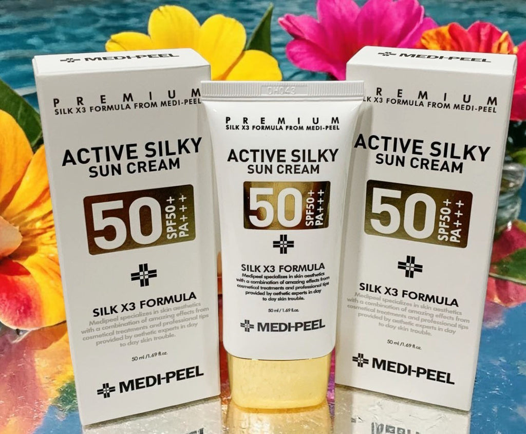 SPF50+ PA+++ Sun Cream with Silky Texture - 50ml, Set of 2