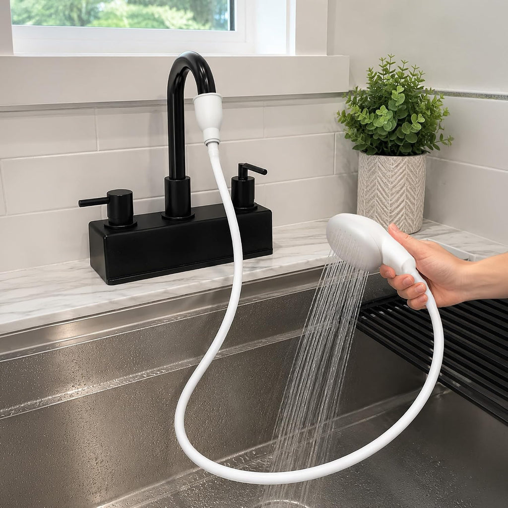 Portable Shampoo Sink Hose - 41.5 Inch Flexible Water Spray for Salon & Home