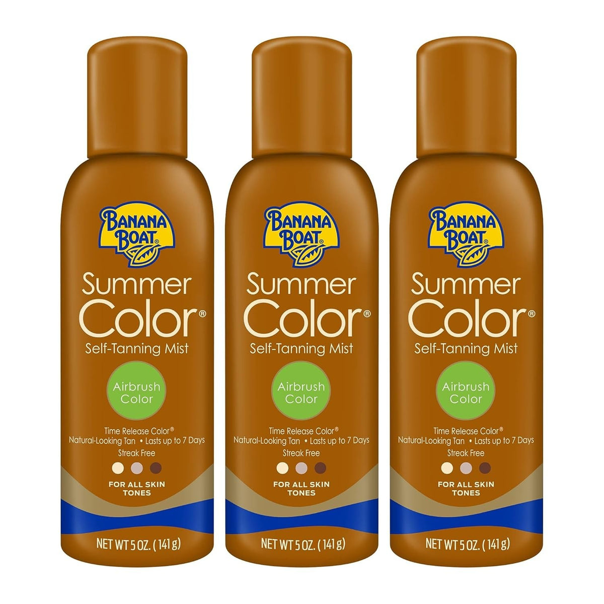 Self Tanning Spray All Skin Tones - Reef Safe, Quick-Dry, 5oz Pack of 3