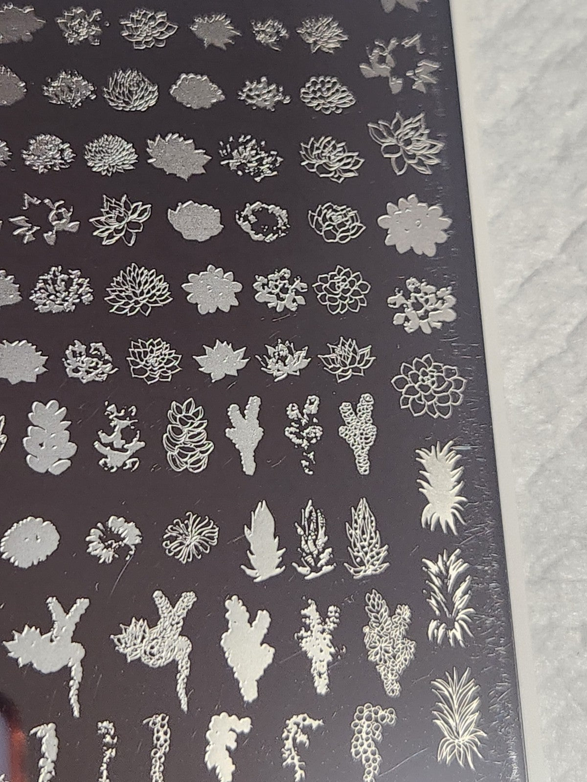 Clear Jelly Stamper Nail Stamping Plate CJS H-123 for Nail Art