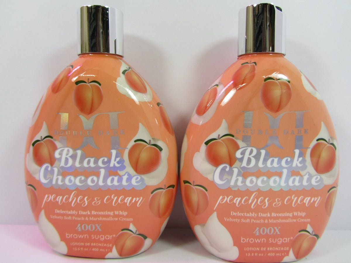 Dark Chocolate Peach & Cream Tanning Lotion - 2 Pack, 13.5 oz
