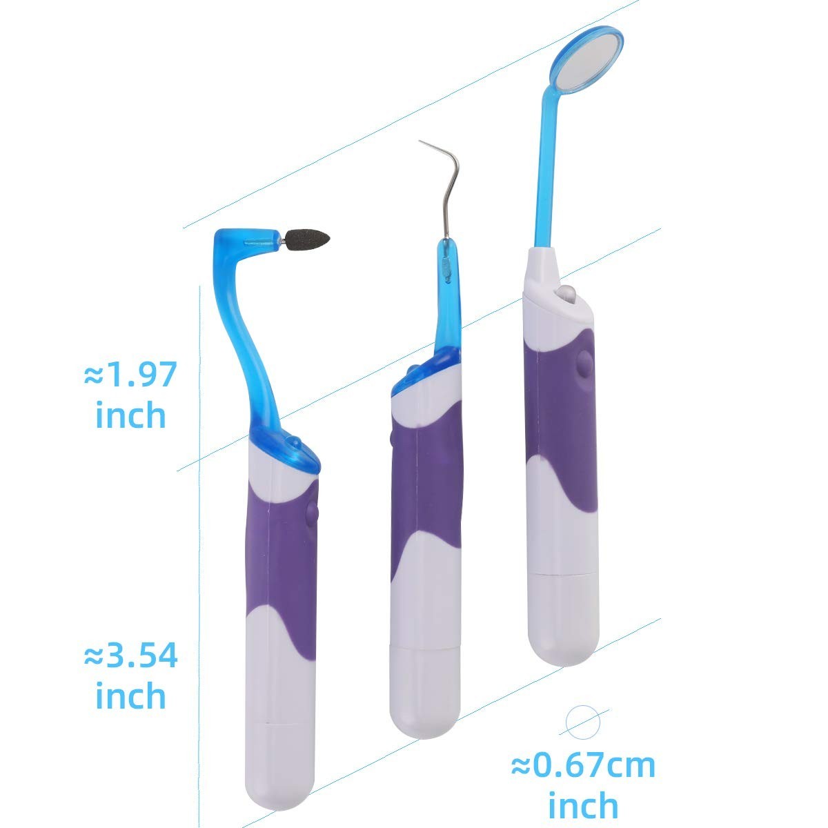LED Dental Cleaning Kit Tartar Remover & Oral Hygiene Mirror