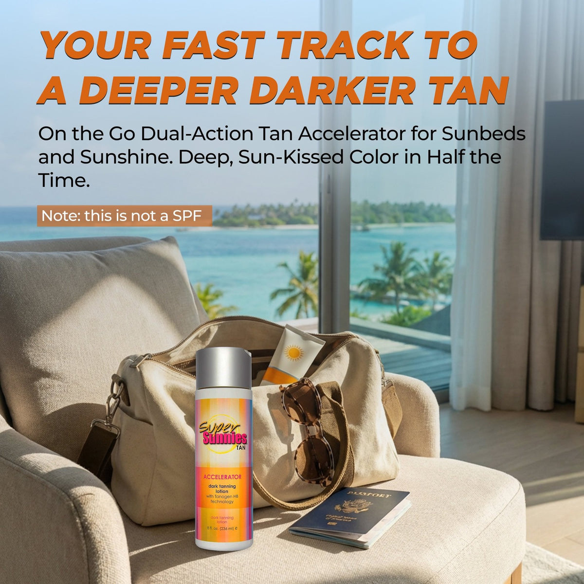 Dark Tanning Lotion with Tanogen HB - Accelerates Indoor & Outdoor Tan