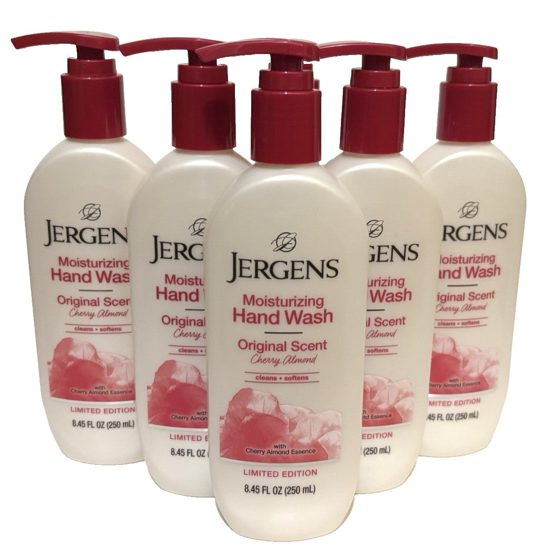 Jergens Cherry Almond Hand Wash Liquid Soap - 8.45 oz Pack of 6