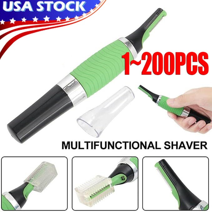 Men’s Nose Ear Facial Hair Trimmer with Attachments – Painless Grooming Kit for Men & Women