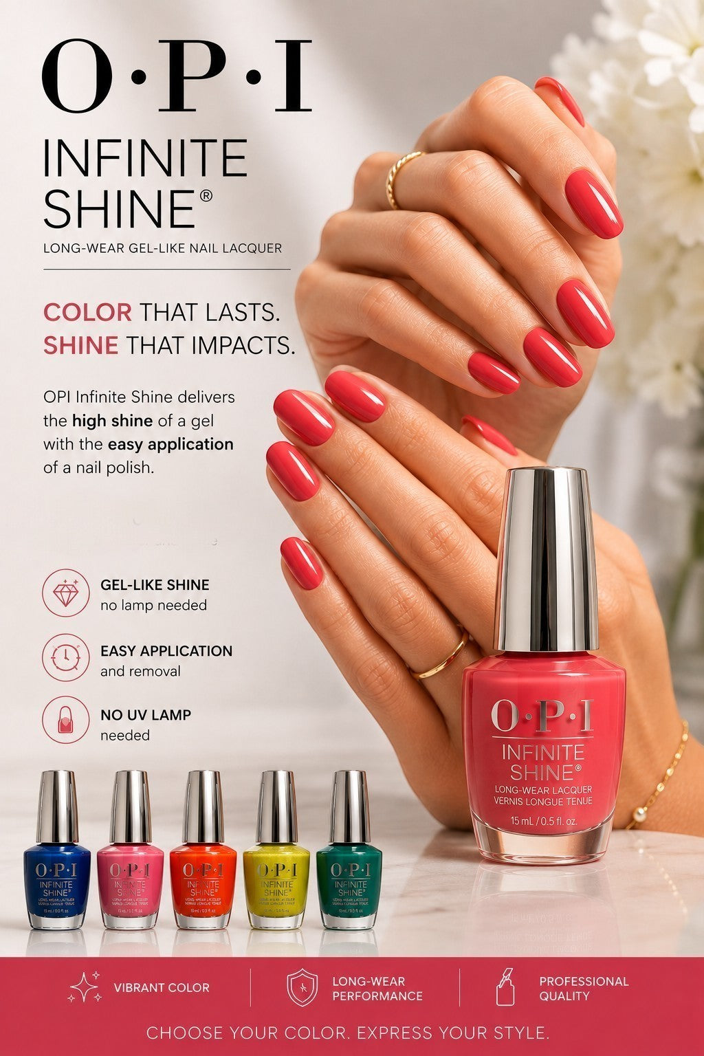 OPI Infinite Shine Nail Polish 0.5 oz - Multiple Shades